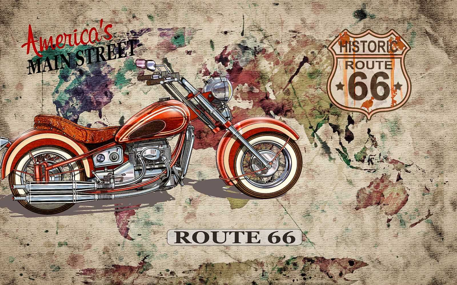 La moto su una mappa u16173p - La moto su una mappa - tegory