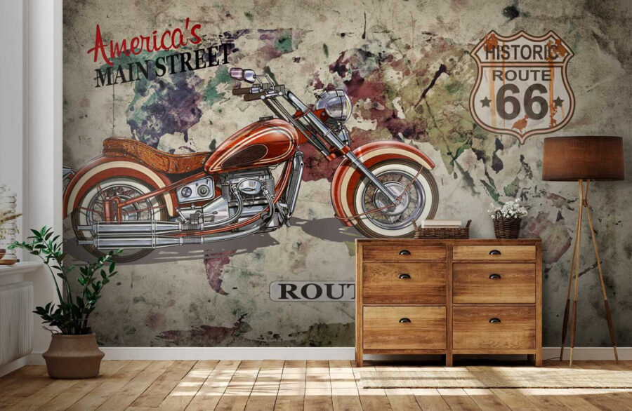 La moto su una mappa