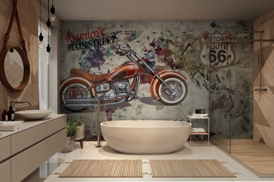 La moto su una mappa