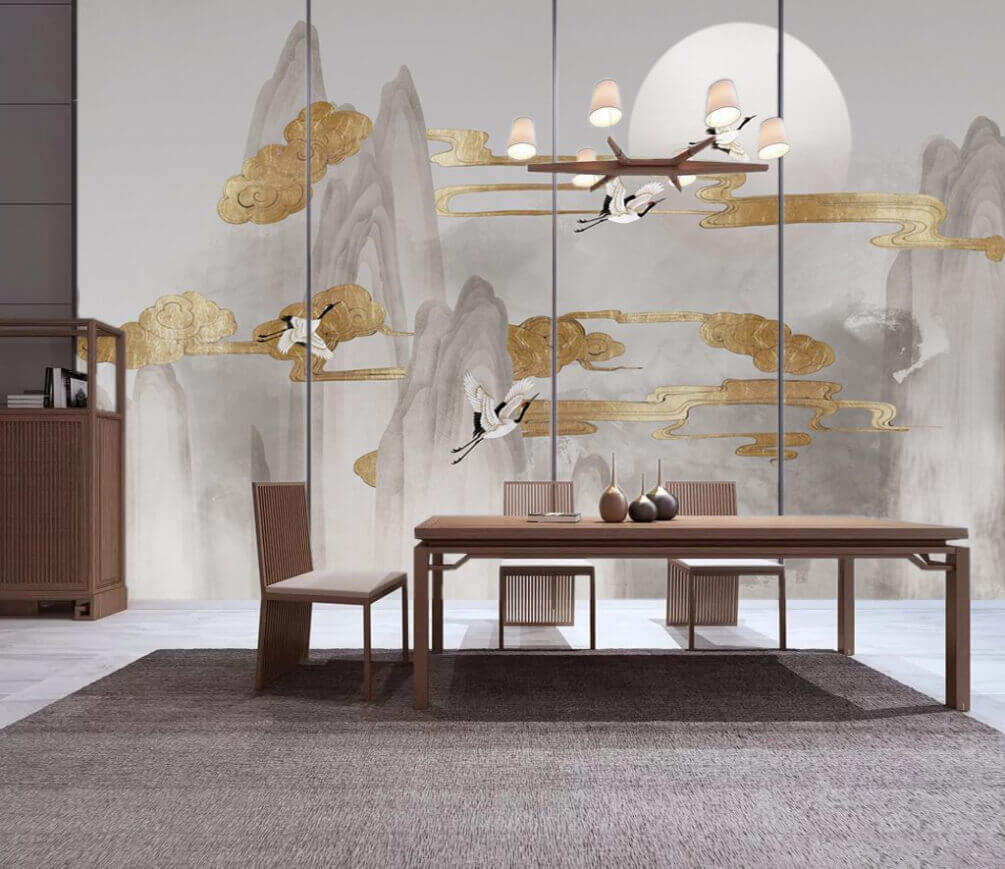 u16241piq1m - Pittura di uccelli che volano nel cielo - tegory