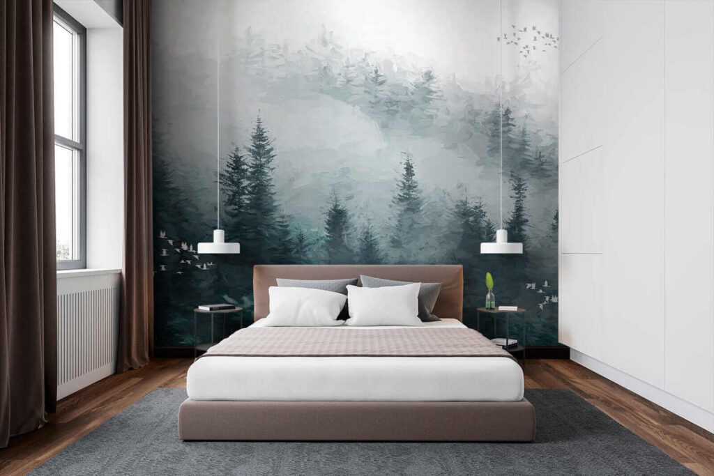 u23921pib1 1024x683 - Foresta nebbiosa con uccelli in volo - tegory