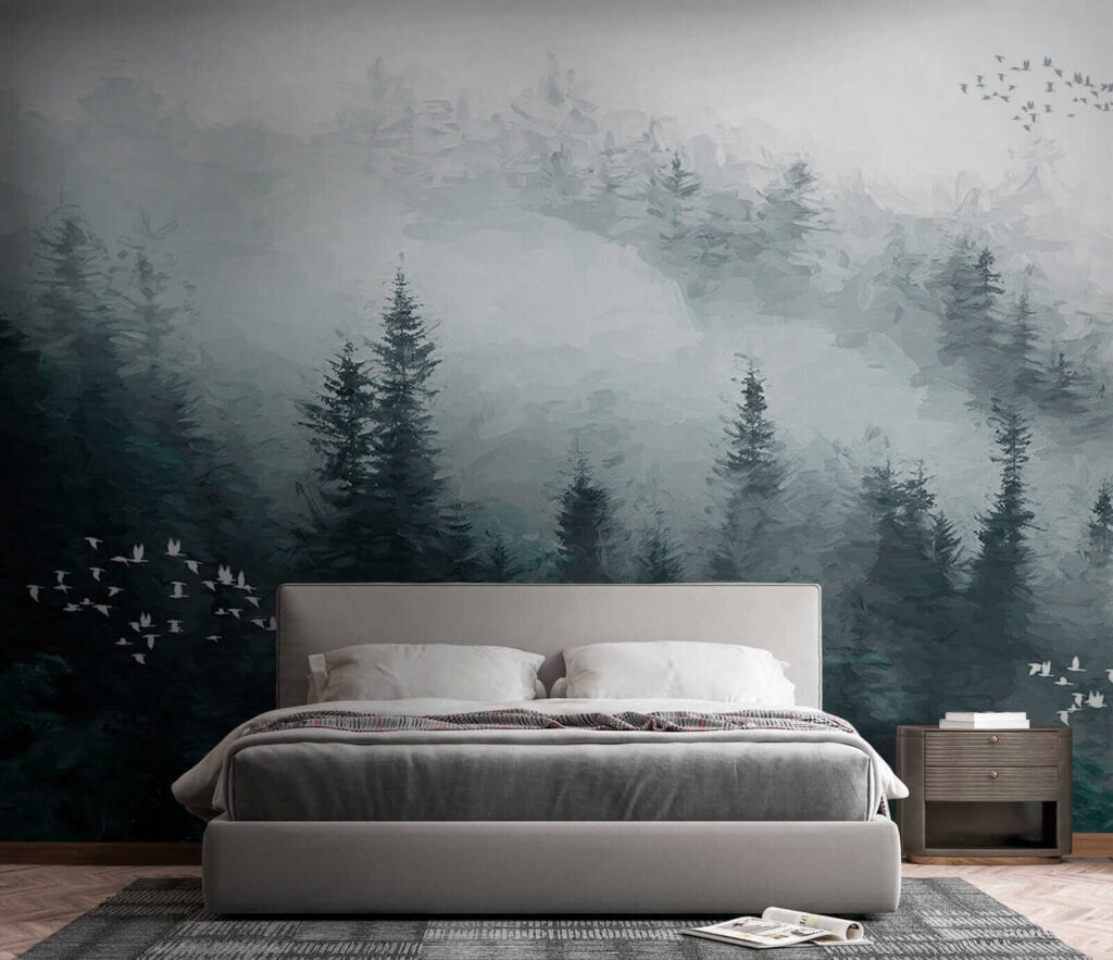 u23921pib4 1024x883 - Foresta nebbiosa con uccelli in volo - tegory