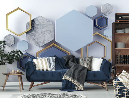 Forme geometriche dinamiche in mostra. Forme geometriche dinamiche in mostra.
