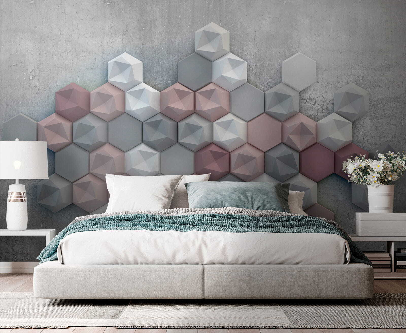 u29376pib1m - Gruppo di esagoni su una superficie di calcestruzzo - tegory