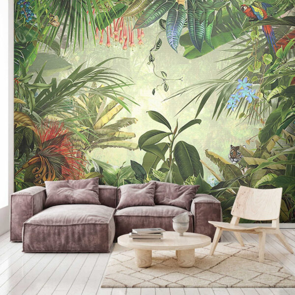 Pittura di una foresta tropicale Pittura di una foresta tropicale