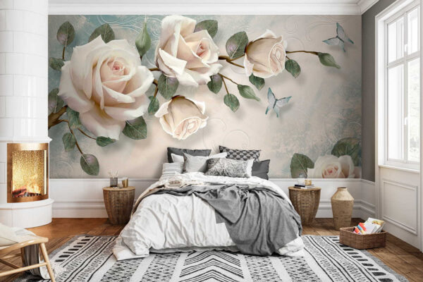 Rose delicate con morbide farfalle u31353pib2 600x400 - Rose delicate con morbide farfalle