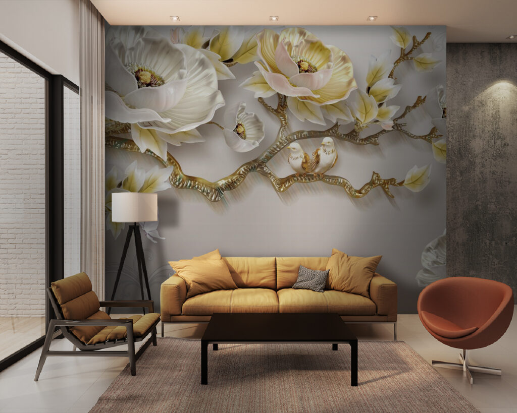 u31662pig28m 1024x819 - Carta da parati con fiori e uccelli - tegory