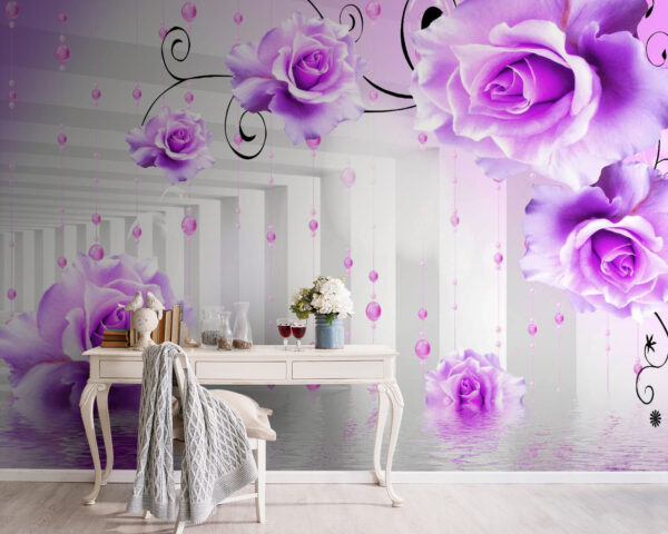 Rose viola da un soffitto Rose viola da un soffitto