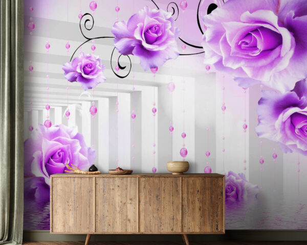 Rose viola da un soffitto Rose viola da un soffitto