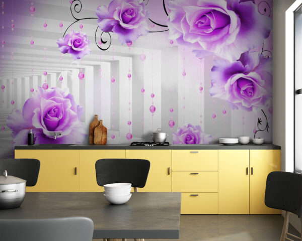 Rose viola da un soffitto Rose viola da un soffitto