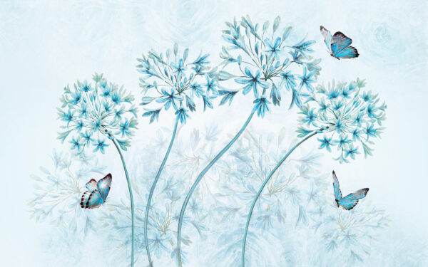 Pittura di fiori e farfalle Pittura di fiori e farfalle