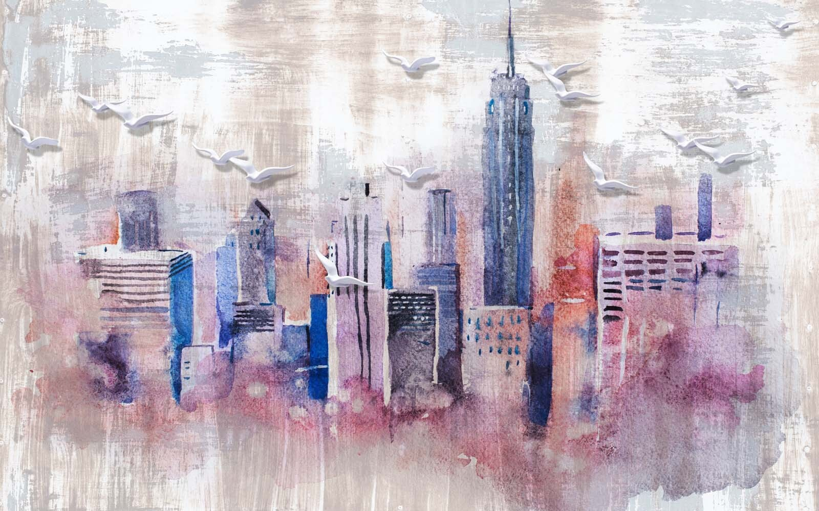 u35695p - Acquerello di una città - tegory