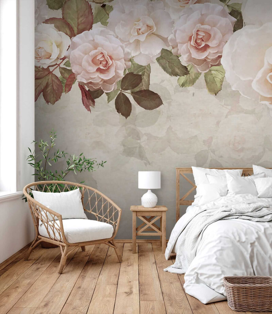 Group of flowers on a white background