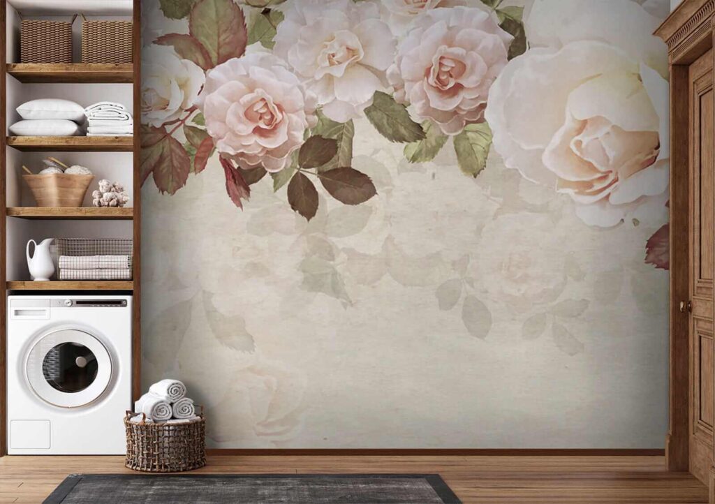 Group of flowers on a white background