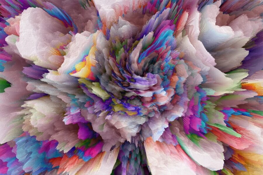 Carta da parati Esplosione colorata di vernice - immagine 2
