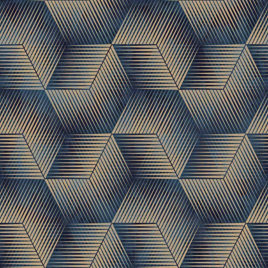 Schema di cubi blu e abbronzati Schema di cubi blu e abbronzati
