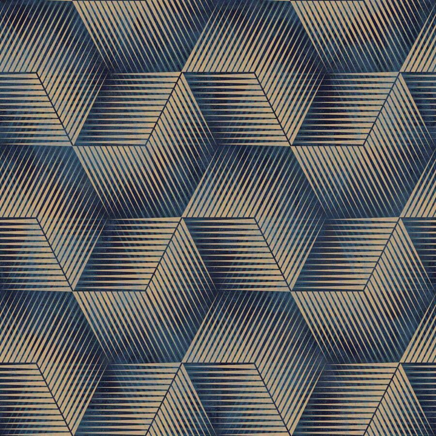 Schema di cubi blu e abbronzati