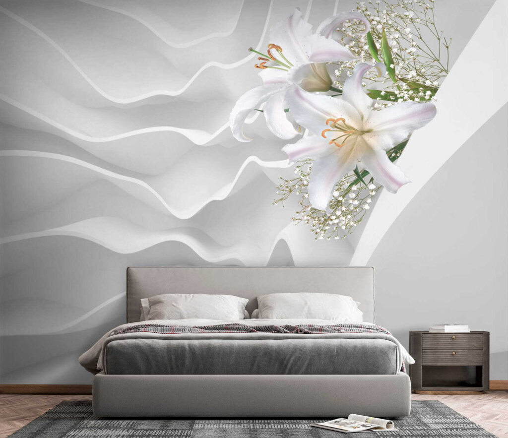 White flower arrangement on a white surface White flower arrangement on a white surface