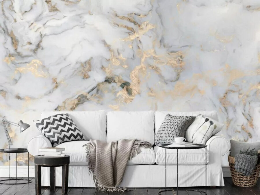 Elegante marmo con venature metalliche