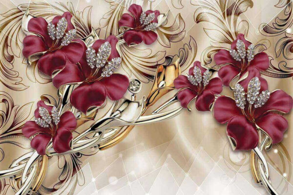 Elegante disegno floreale con dettagli intricati u70604p 600x400 - Elegante disegno floreale con dettagli intricati
