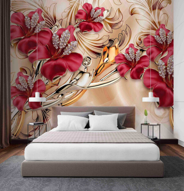 Elegante disegno floreale con dettagli intricati u70604pib2 600x623 - Elegante disegno floreale con dettagli intricati