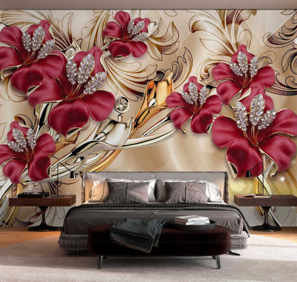 Elegante disegno floreale con dettagli intricati u70604pib3 600x568 - Elegante disegno floreale con dettagli intricati