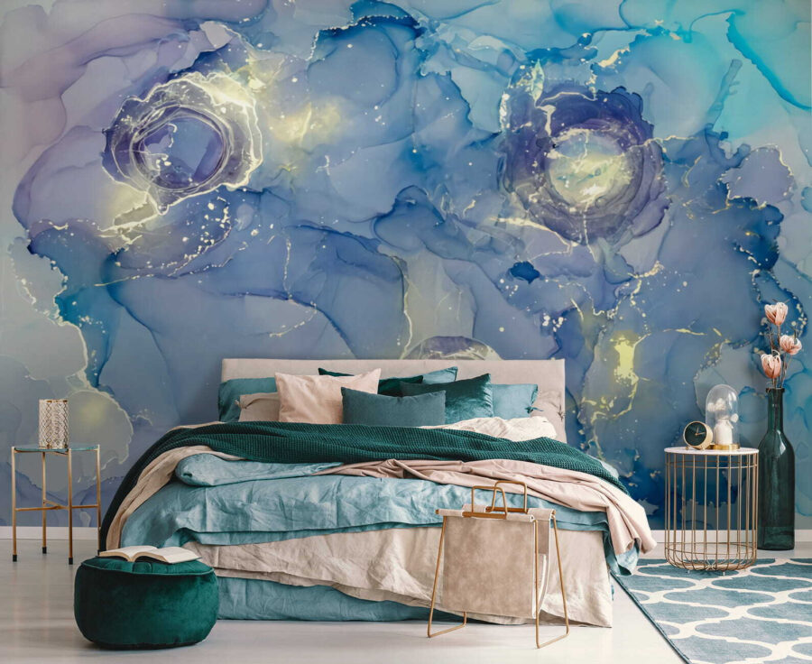 Pittura blu e bianca Pittura blu e bianca