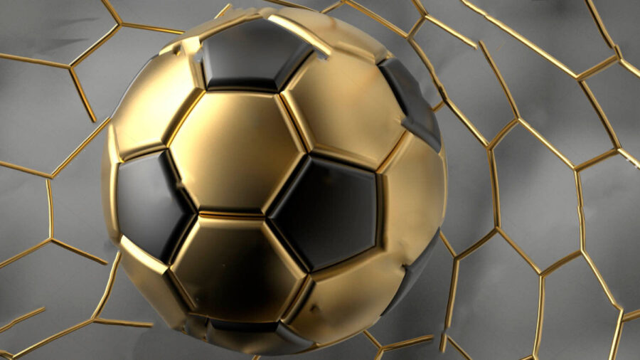 Sogni di calcio in tinte metalliche.