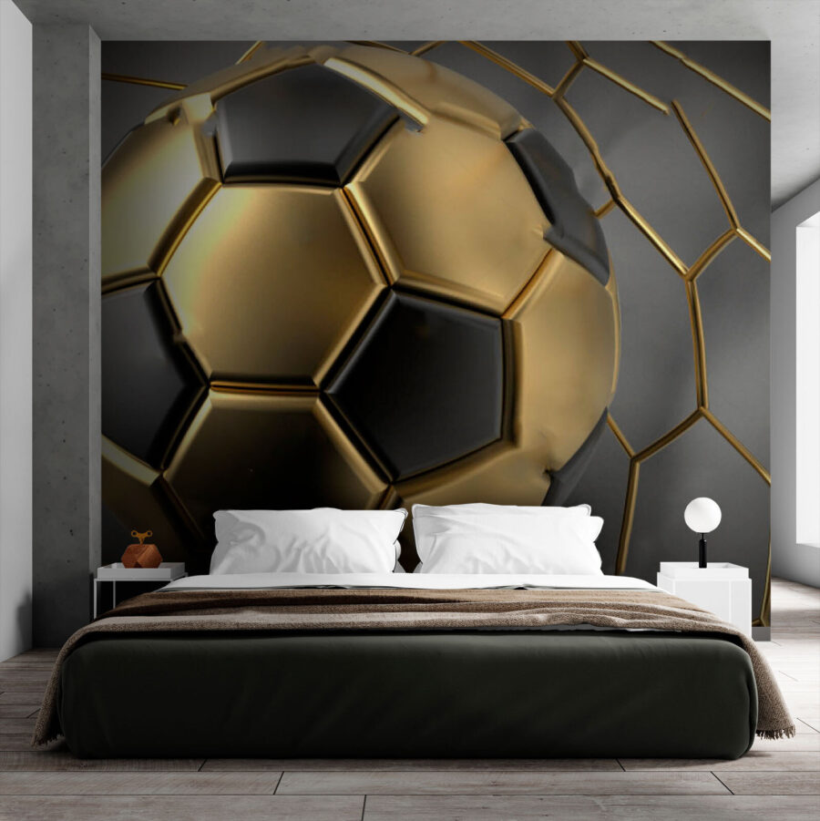 Sogni di calcio in tinte metalliche.