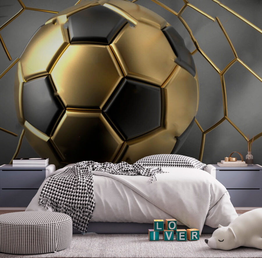 Sogni di calcio in tinte metalliche.