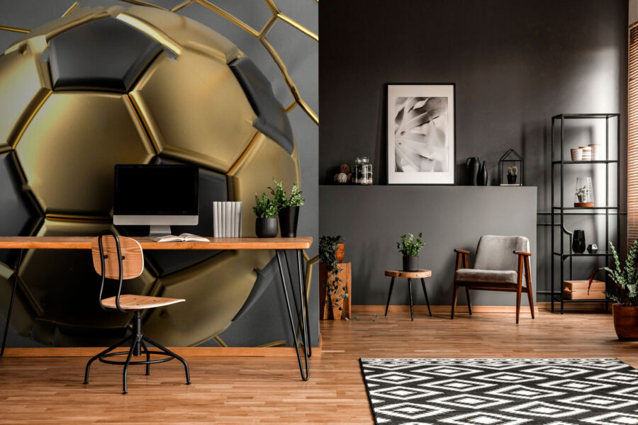 Sogni di calcio in tinte metalliche.