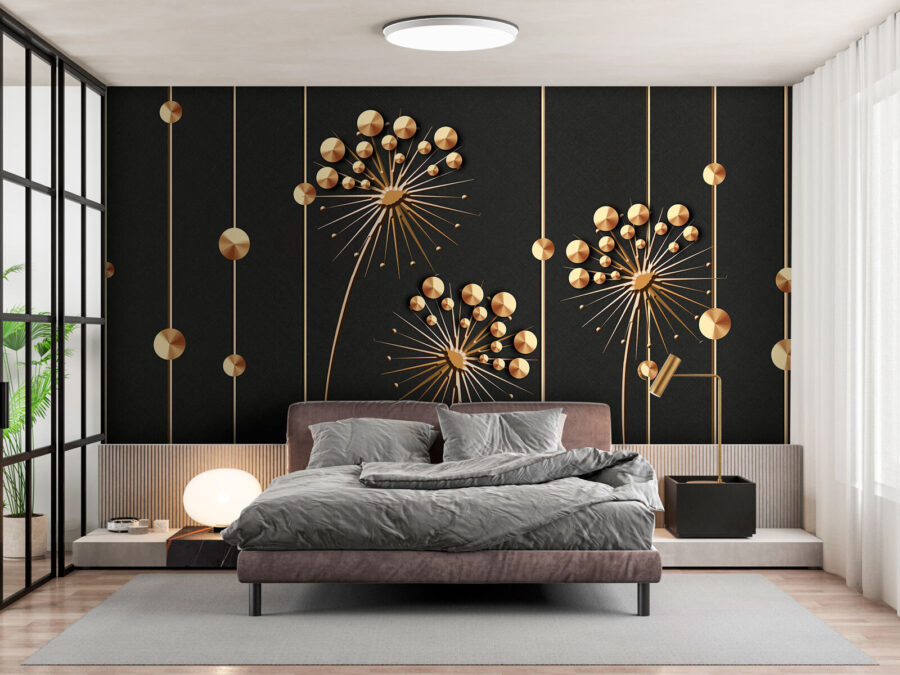 Elegante design floreale in tonalità scure