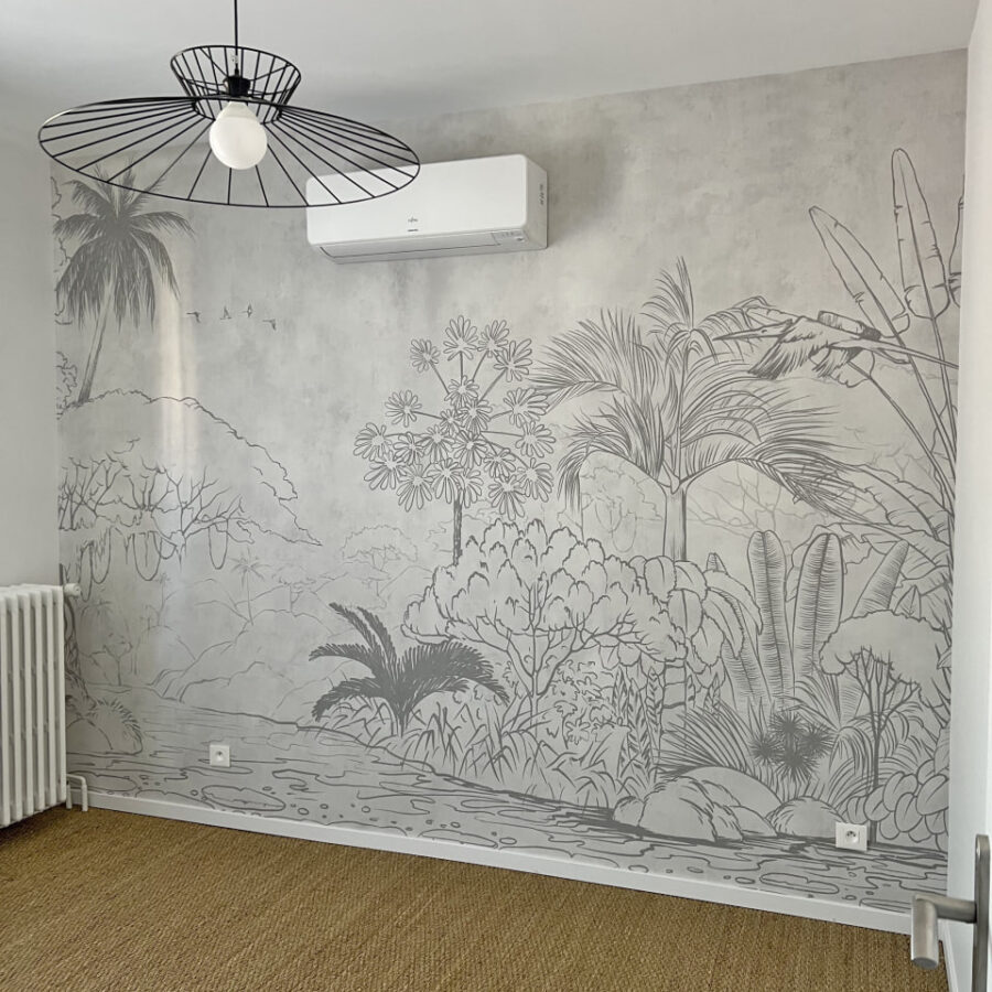 Disegno di un fiume con alberi e piante Disegno di un fiume con alberi e piante
