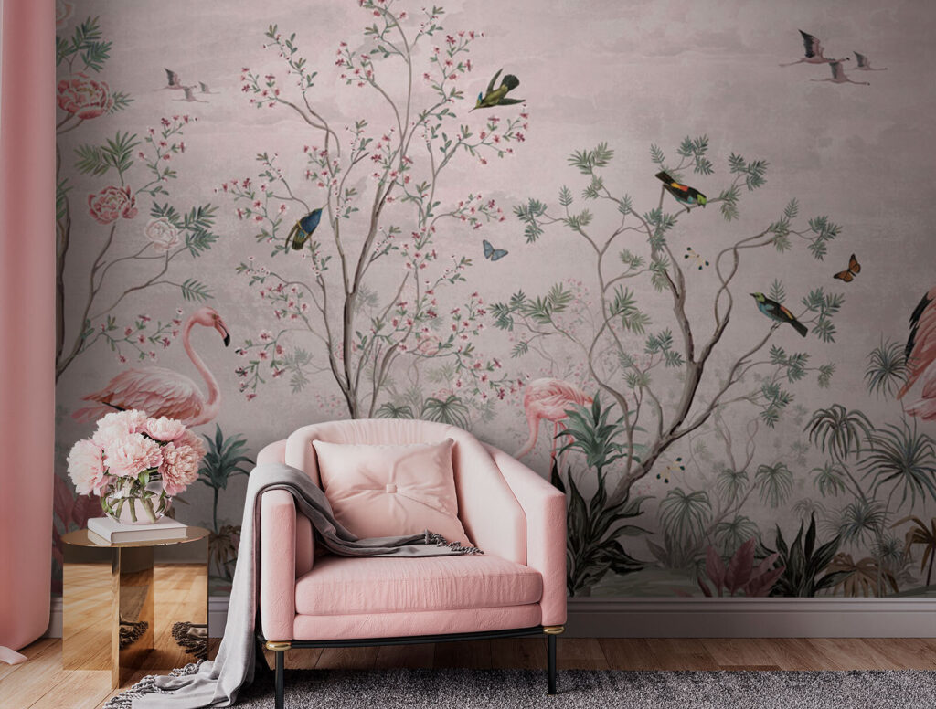 u73559pih1 1024x776 - Carta da parati con uccelli e piante - tegory