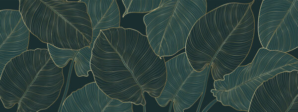 Elegant leaves with intricate details