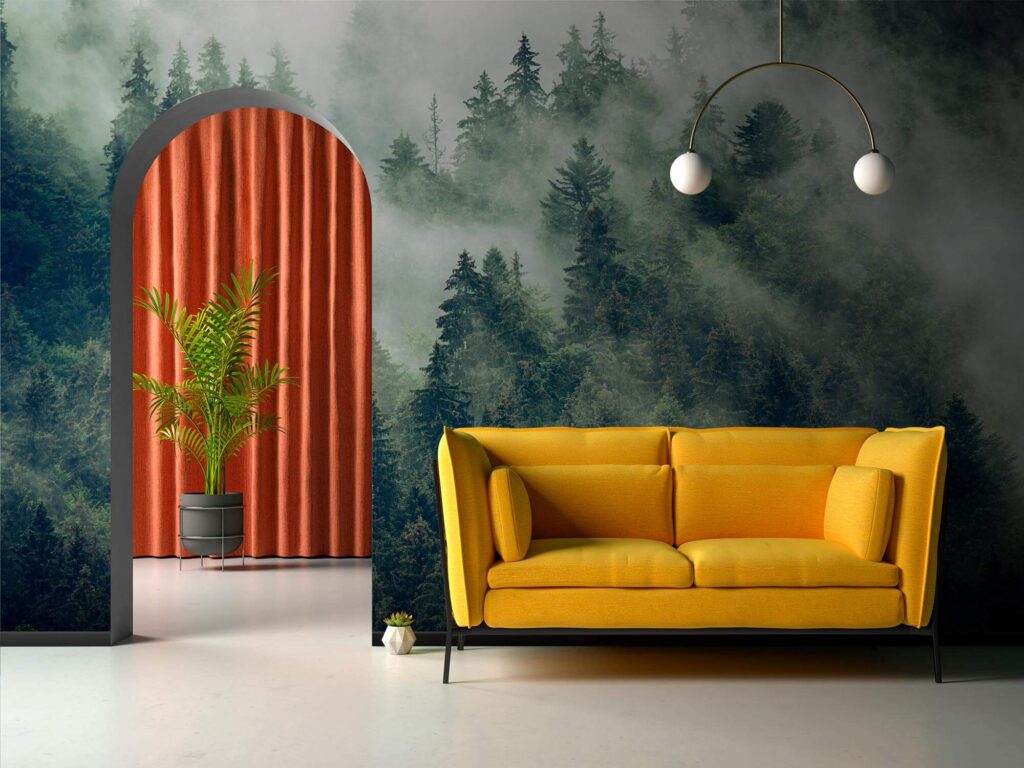 u73873pig1m 1024x768 - Foresta di alberi con nebbia - tegory