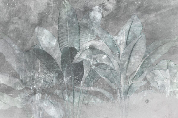Soft greens against a muted background Soft greens against a muted background