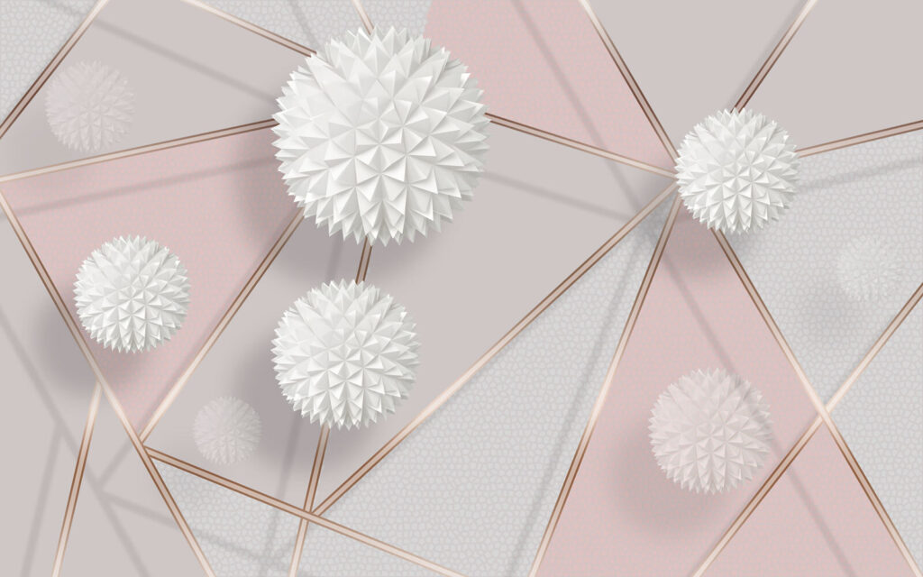 Design geometrico bianco e rosa Design geometrico bianco e rosa