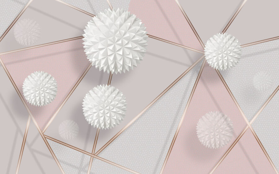 Design geometrico bianco e rosa Design geometrico bianco e rosa