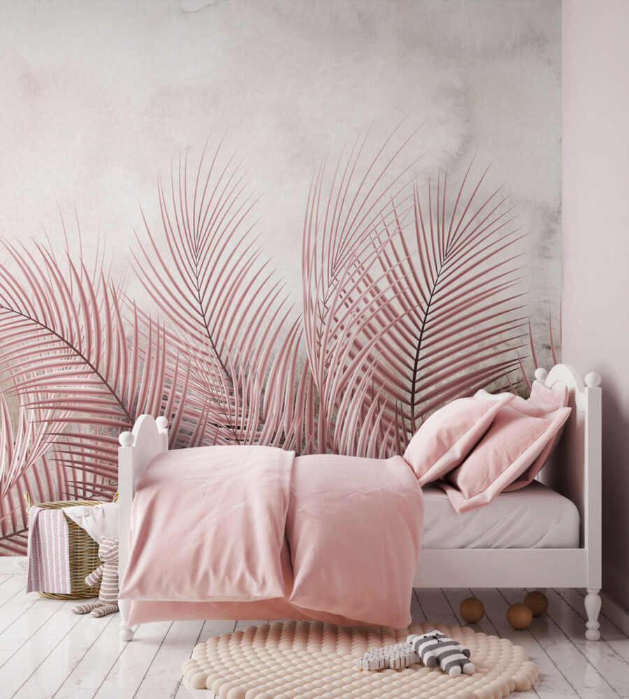 Gruppo di foglie rosa