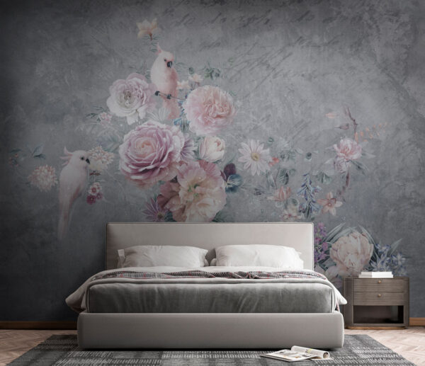 Pittura di fiori e uccelli Pittura di fiori e uccelli
