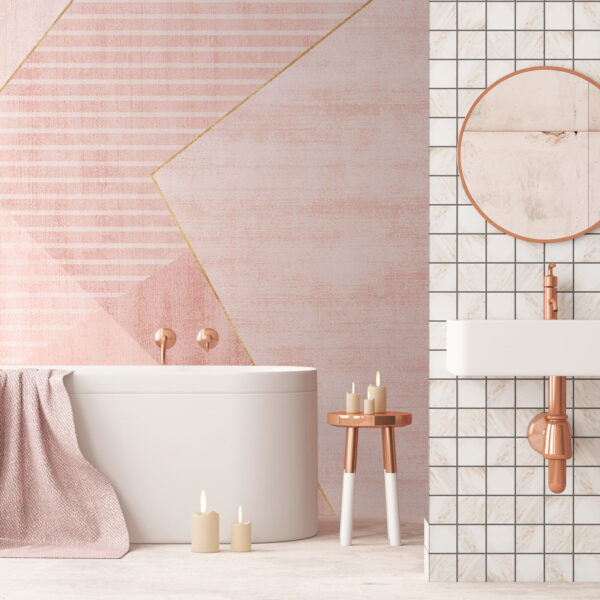 Toni di blush in armonia geometrica Toni di blush in armonia geometrica