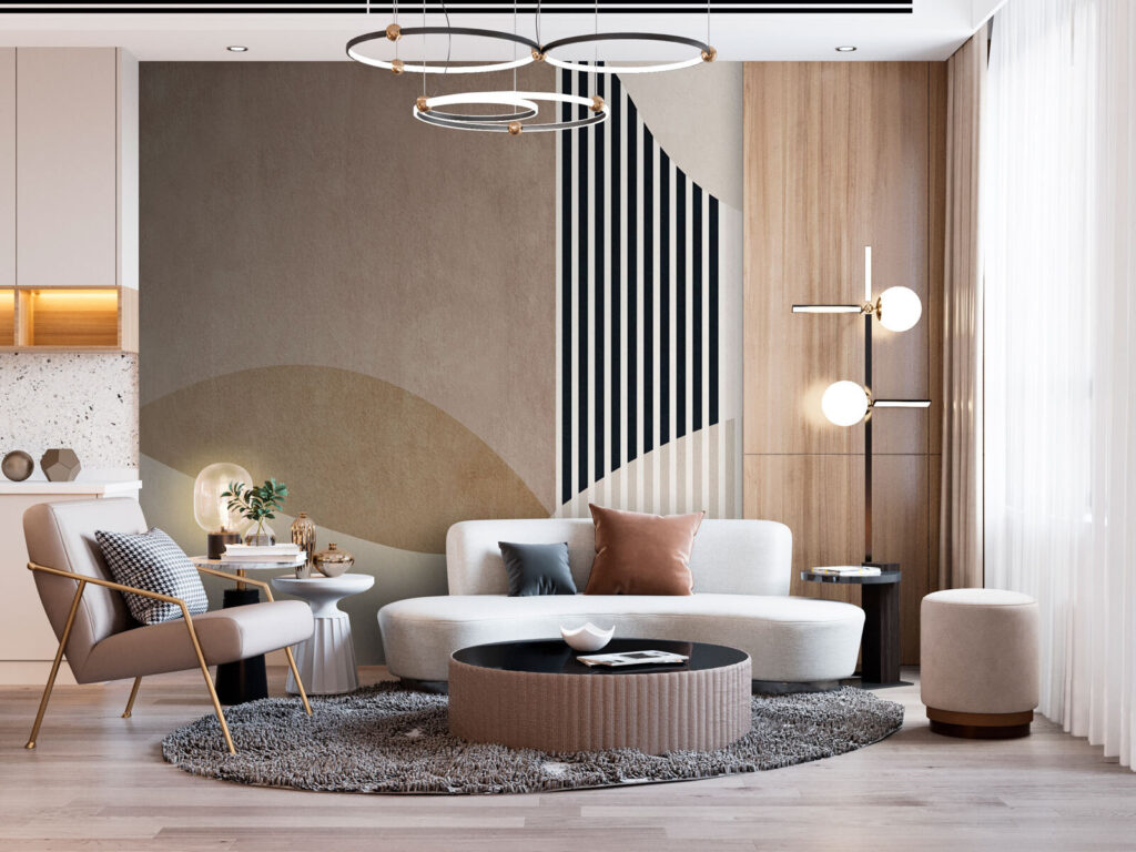 Abstract shapes in neutral tones Abstract shapes in neutral tones