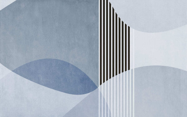 Uno sfondo blu e bianco con linee e cerchi neri Uno sfondo blu e bianco con linee e cerchi neri