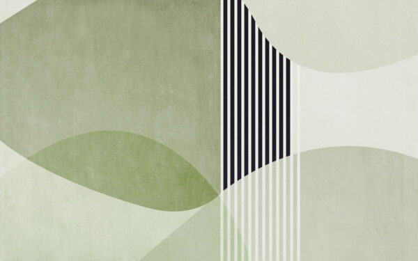 Un disegno geometrico verde e nero Un disegno geometrico verde e nero