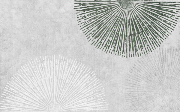 Design circolare bianco e verde Design circolare bianco e verde