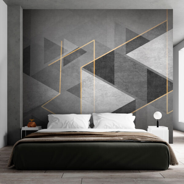 Design geometrico grigio e bianco Design geometrico grigio e bianco