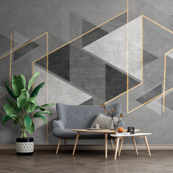 Design geometrico grigio e bianco Design geometrico grigio e bianco