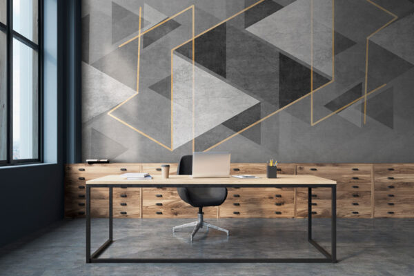 Design geometrico grigio e bianco Design geometrico grigio e bianco