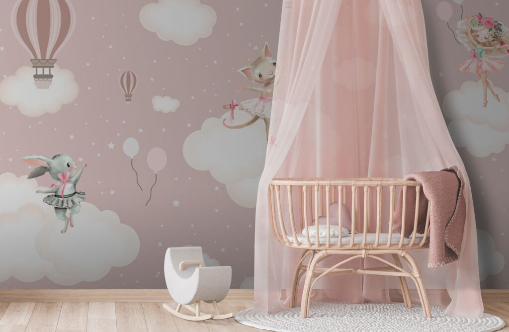 Cat in a tutu on a cloud